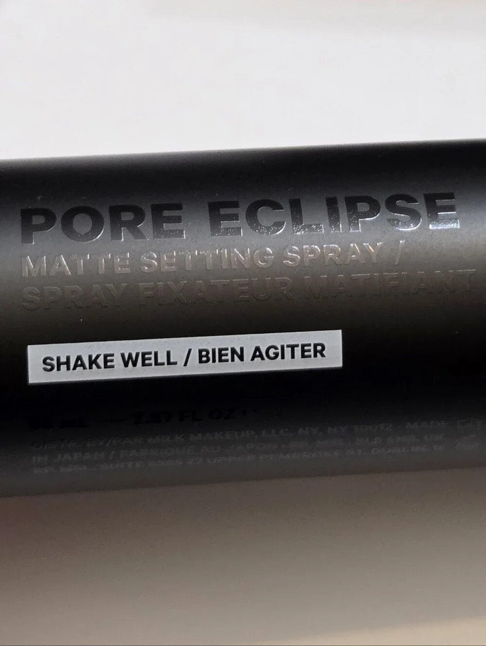 Milk Makeup Pore Eclipse Mattifying Transfer Proof Setting Spray